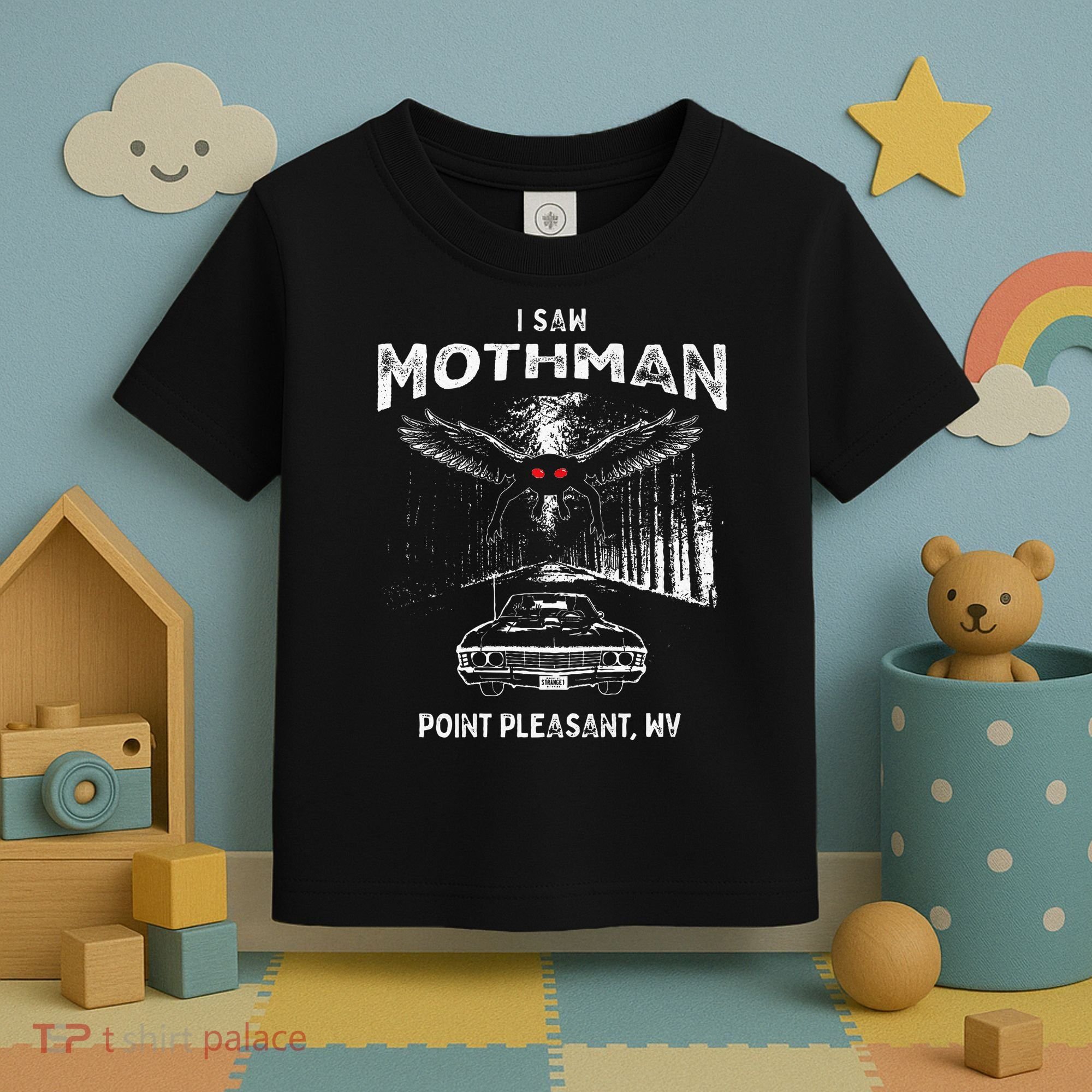 I Saw Mothman In Point Pleasant West Virginia Cryptid Toddler T-Shirt
