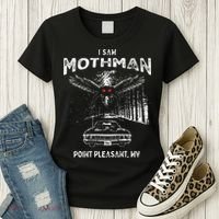 I Saw Mothman In Point Pleasant West Virginia Cryptid Women's T-Shirt thumb 3