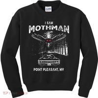 I Saw Mothman In Point Pleasant West Virginia Cryptid Kids Sweatshirt thumb 0