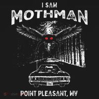 I Saw Mothman In Point Pleasant West Virginia Cryptid Kids Sweatshirt thumb 2
