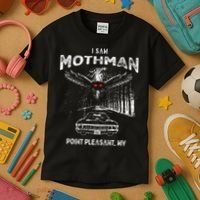 I Saw Mothman In Point Pleasant West Virginia Cryptid Kids T-Shirt thumb 3