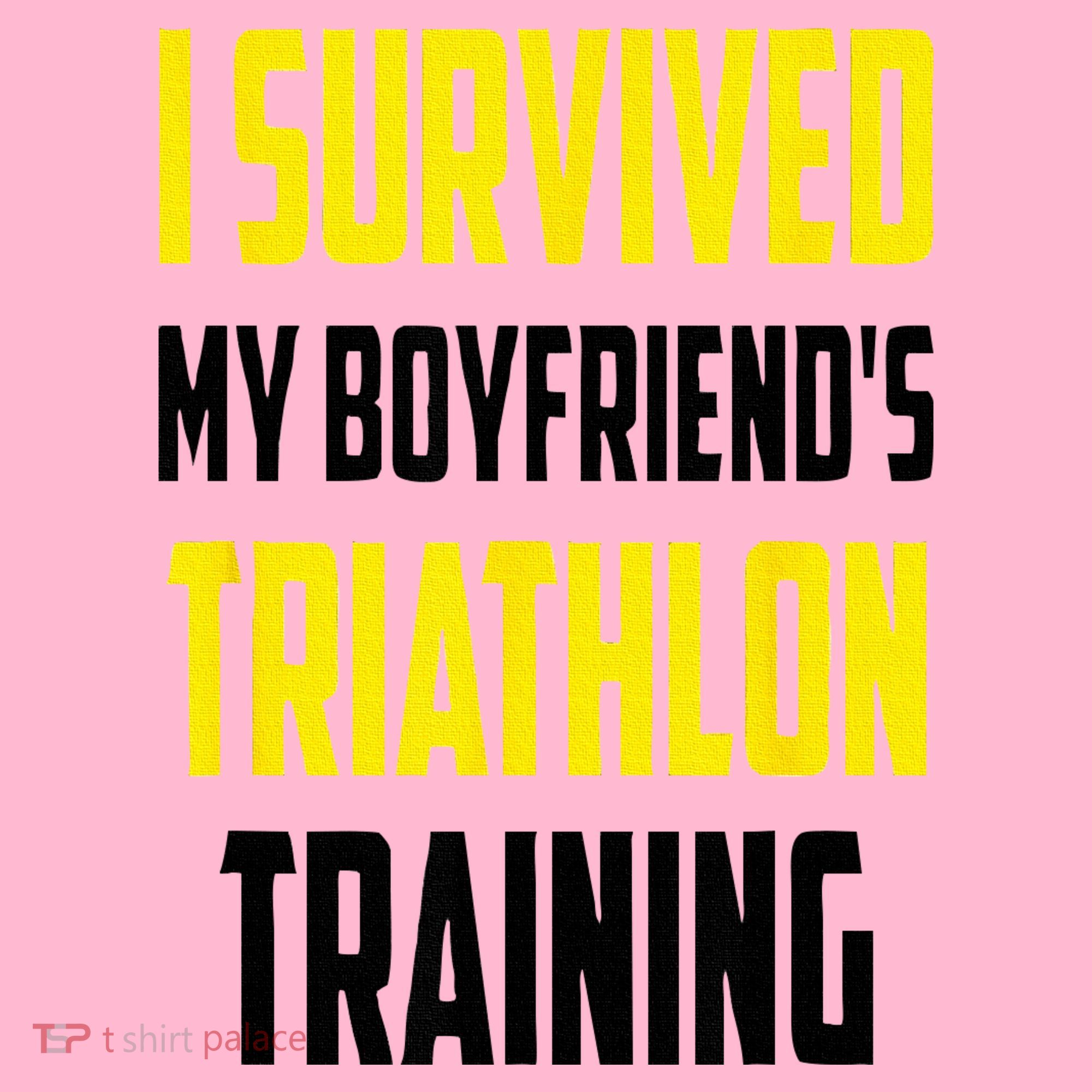 I Survived My BoyfriendS Triathlon Training Triathlete Coaster