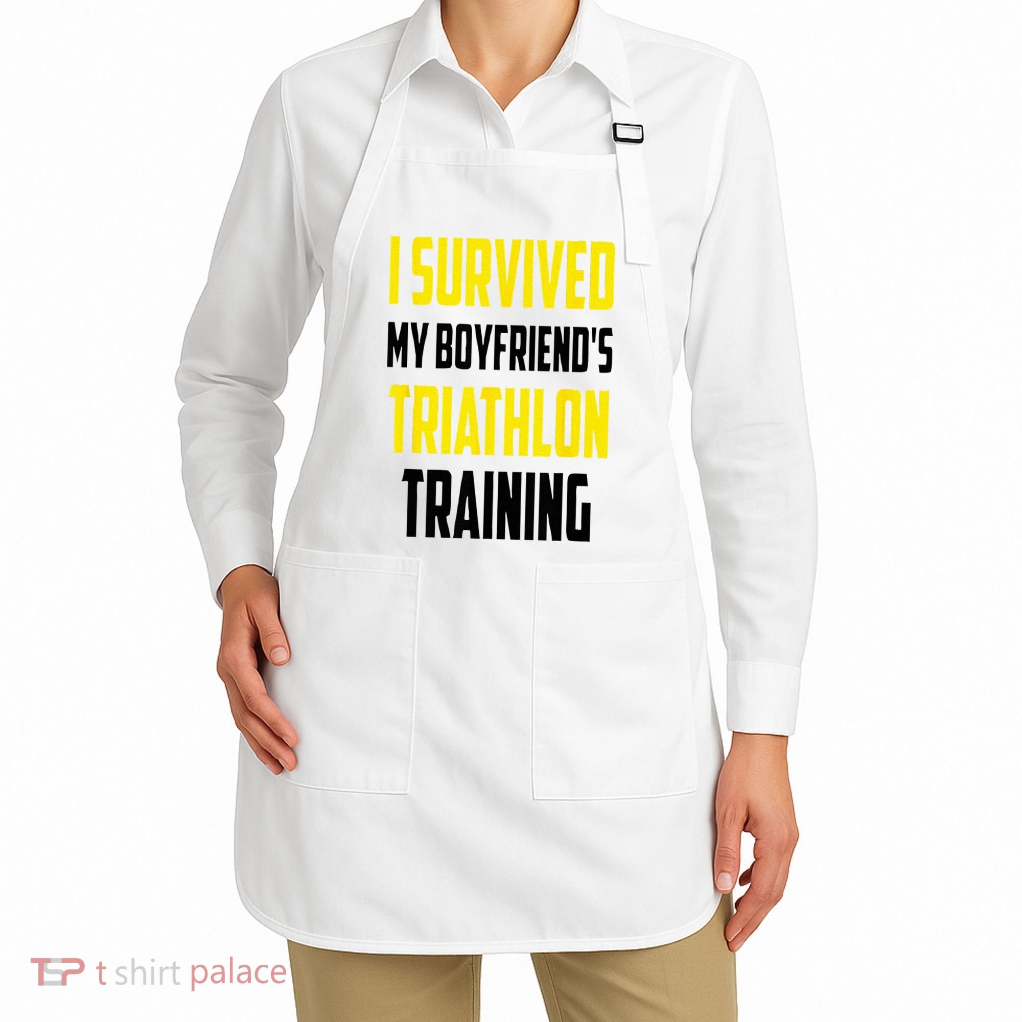 I Survived My BoyfriendS Triathlon Training Triathlete Apron