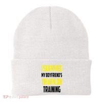 I Survived My BoyfriendS Triathlon Training Triathlete Beanie thumb 0
