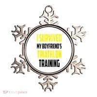 I Survived My BoyfriendS Triathlon Training Triathlete Ornament thumb 0