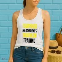 I Survived My BoyfriendS Triathlon Training Triathlete Women's Tank Top thumb 2