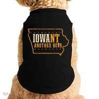 Iowa State Map I Want Another Beer Funny Drinking Doggie Tank thumb 0