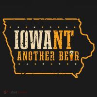 Iowa State Map I Want Another Beer Funny Drinking Polo thumb 3
