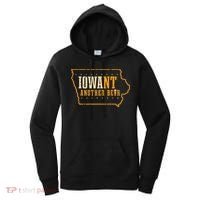 Iowa State Map I Want Another Beer Funny Drinking Women's Hoodie thumb 0
