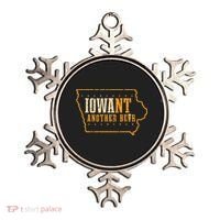 Iowa State Map I Want Another Beer Funny Drinking Ornament thumb 0