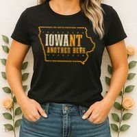 Iowa State Map I Want Another Beer Funny Drinking Women's T-Shirt thumb 2