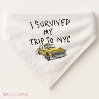 I Survived My Trip To NYC USA-Made Doggie Bandana thumb 0