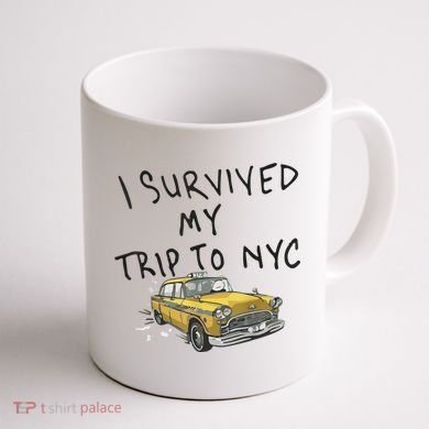 I Survived My Trip To NYC Coffee Mug back