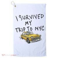 I Survived My Trip To NYC Golf Towel thumb 0