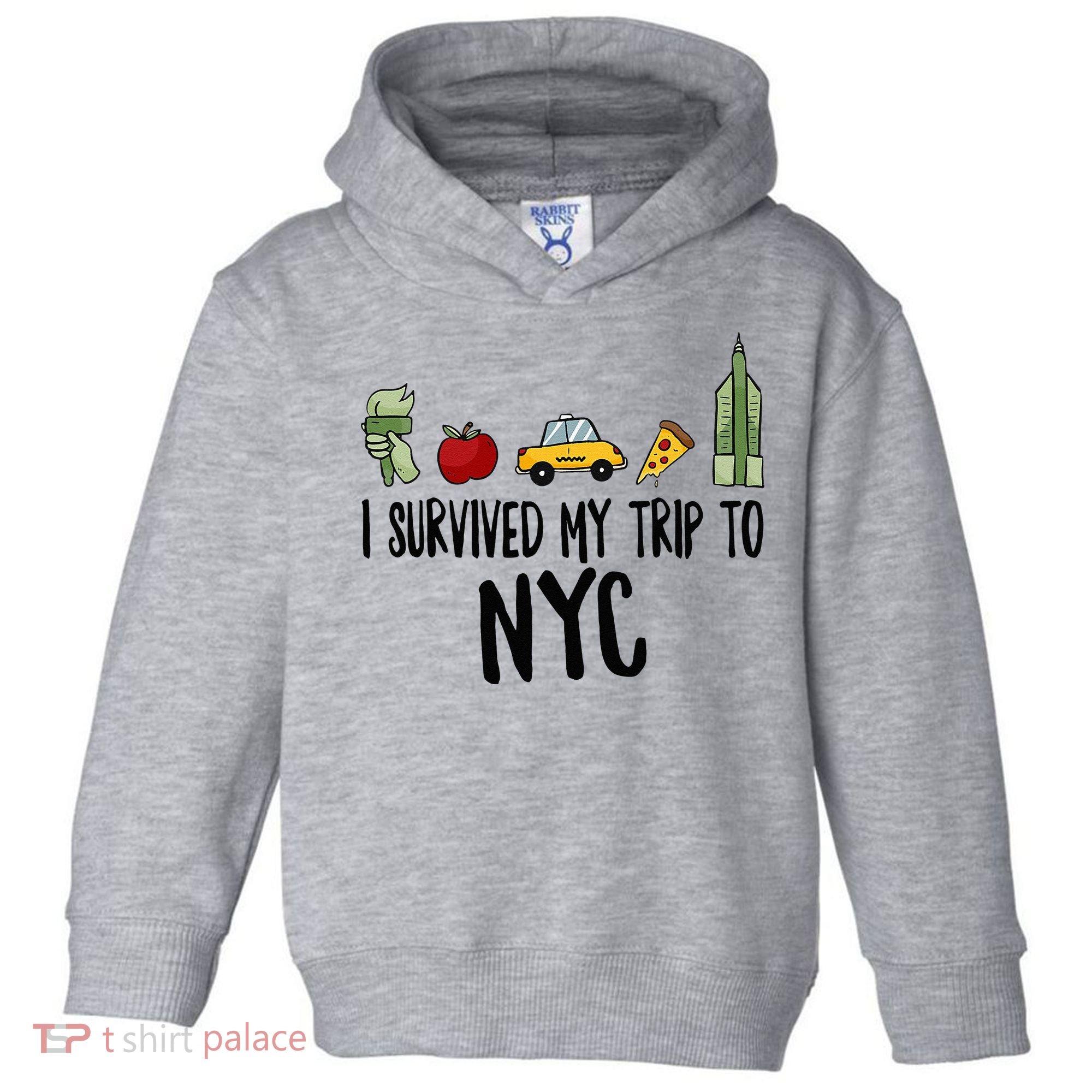 I Survived My Trip To NYC New York Bild Big Apple Toddler Hoodie