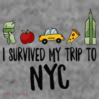 I Survived My Trip To NYC New York Bild Big Apple Toddler Hoodie thumb 2