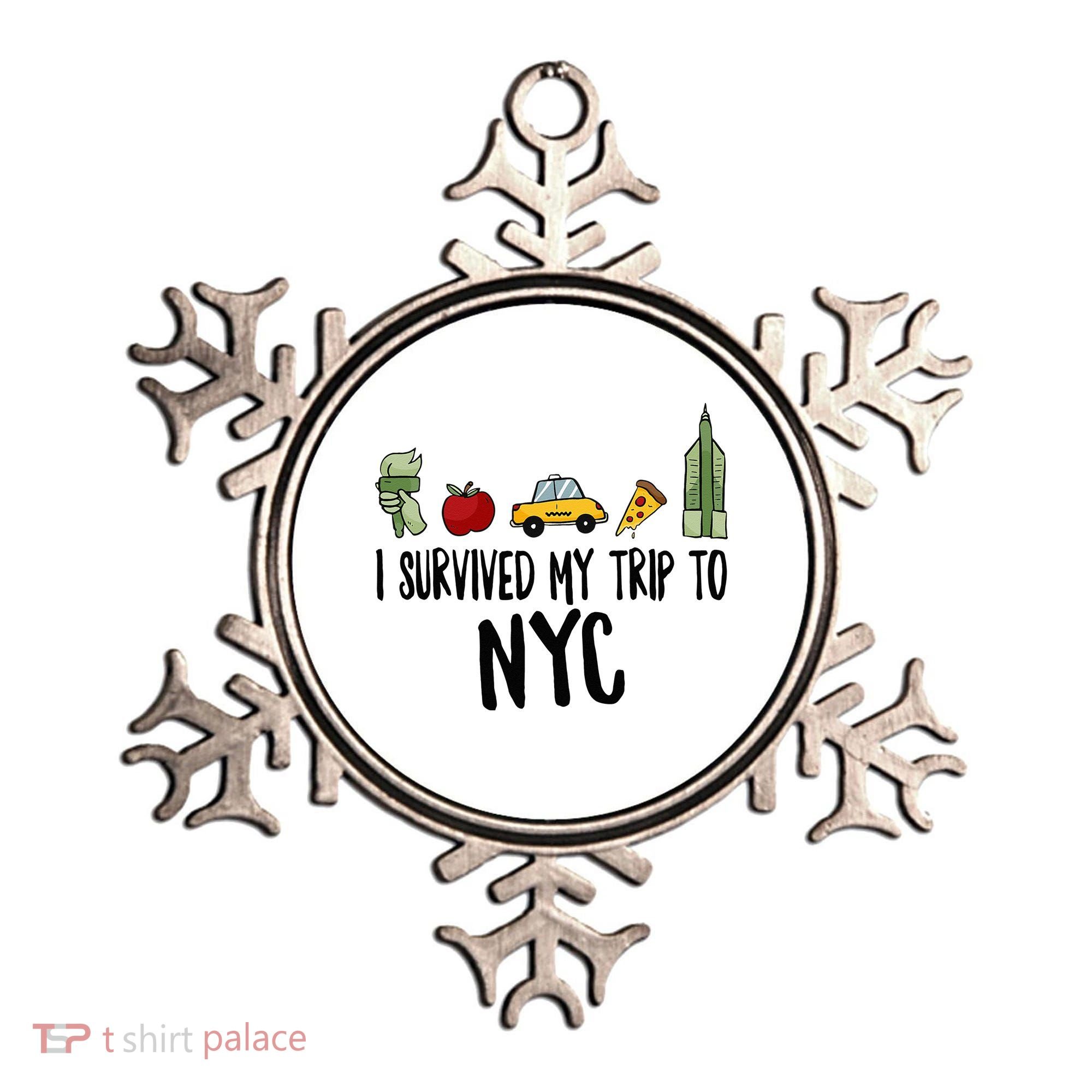 I Survived My Trip To NYC New York Bild Big Apple Ornament
