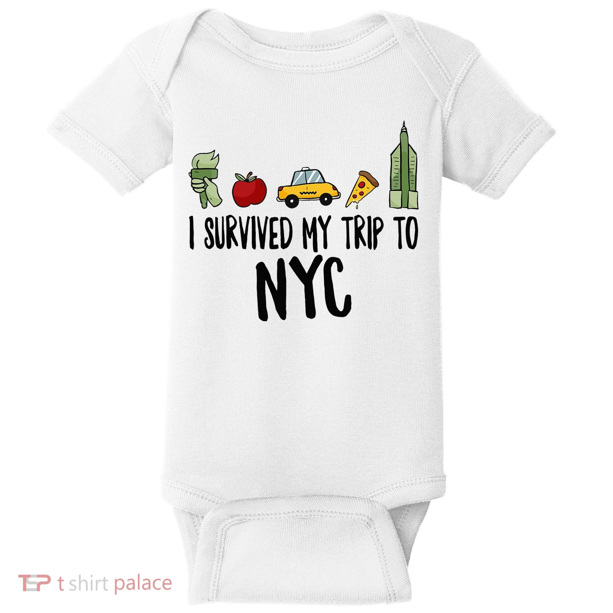I Survived My Trip To NYC New York Bild Big Apple Baby Bodysuit