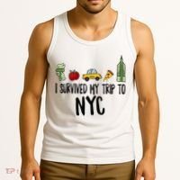 I Survived My Trip To NYC New York Bild Big Apple Tank Top thumb 3