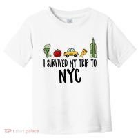 I Survived My Trip To NYC New York Bild Big Apple Toddler T-Shirt thumb 0
