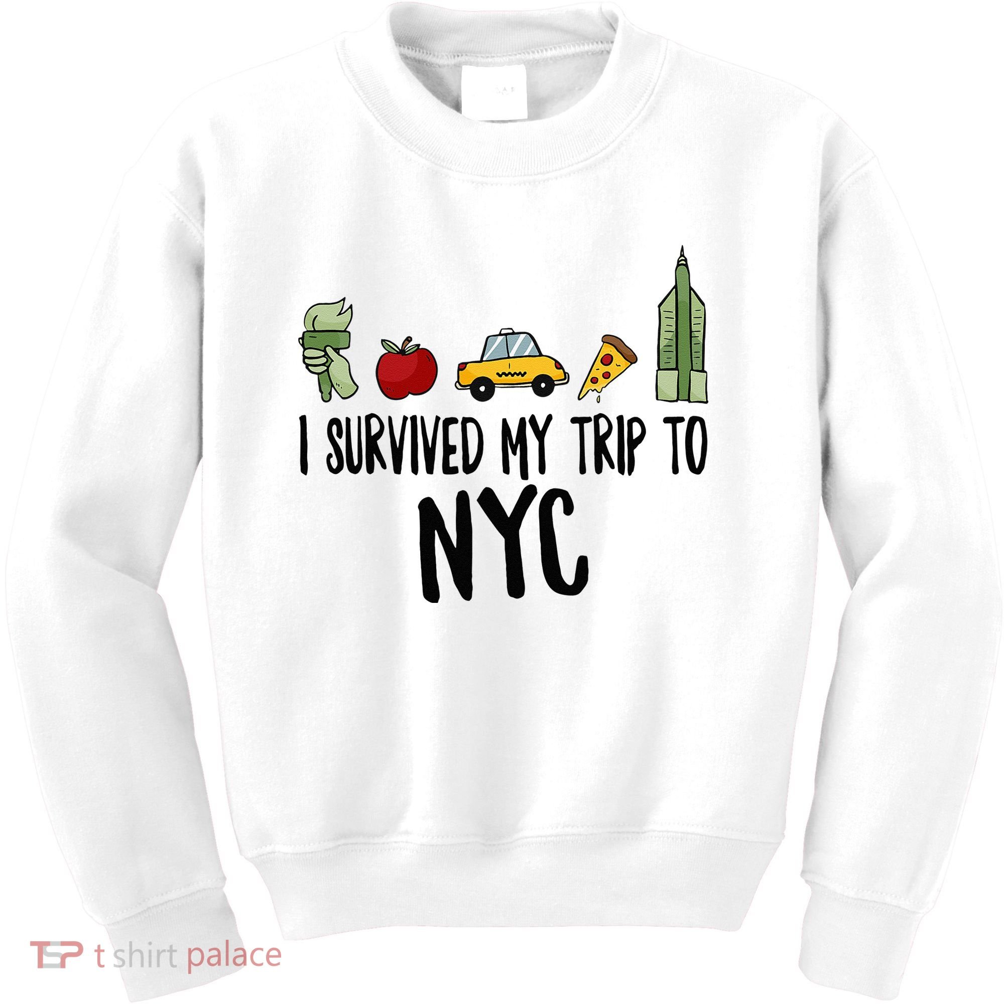 I Survived My Trip To NYC New York Bild Big Apple Kids Sweatshirt