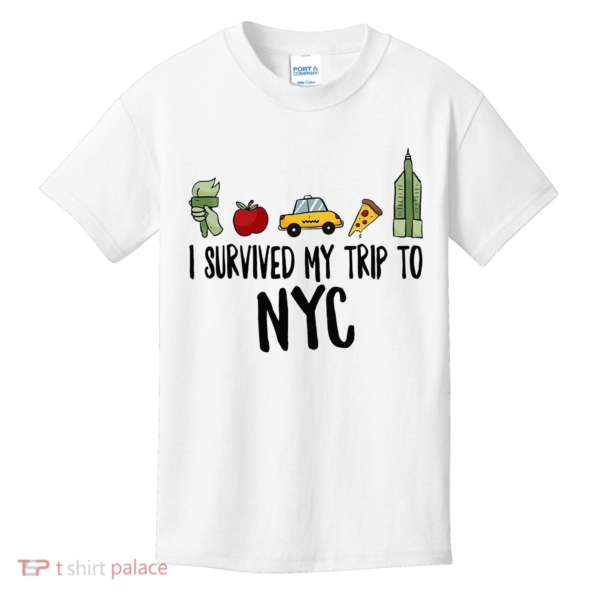 I Survived My Trip To NYC New York Bild Big Apple Kids T-Shirt