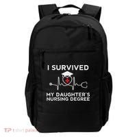 I survived My Daughter's Nursing Degree, Proud Mom Dad Nurse Backpack thumb 0