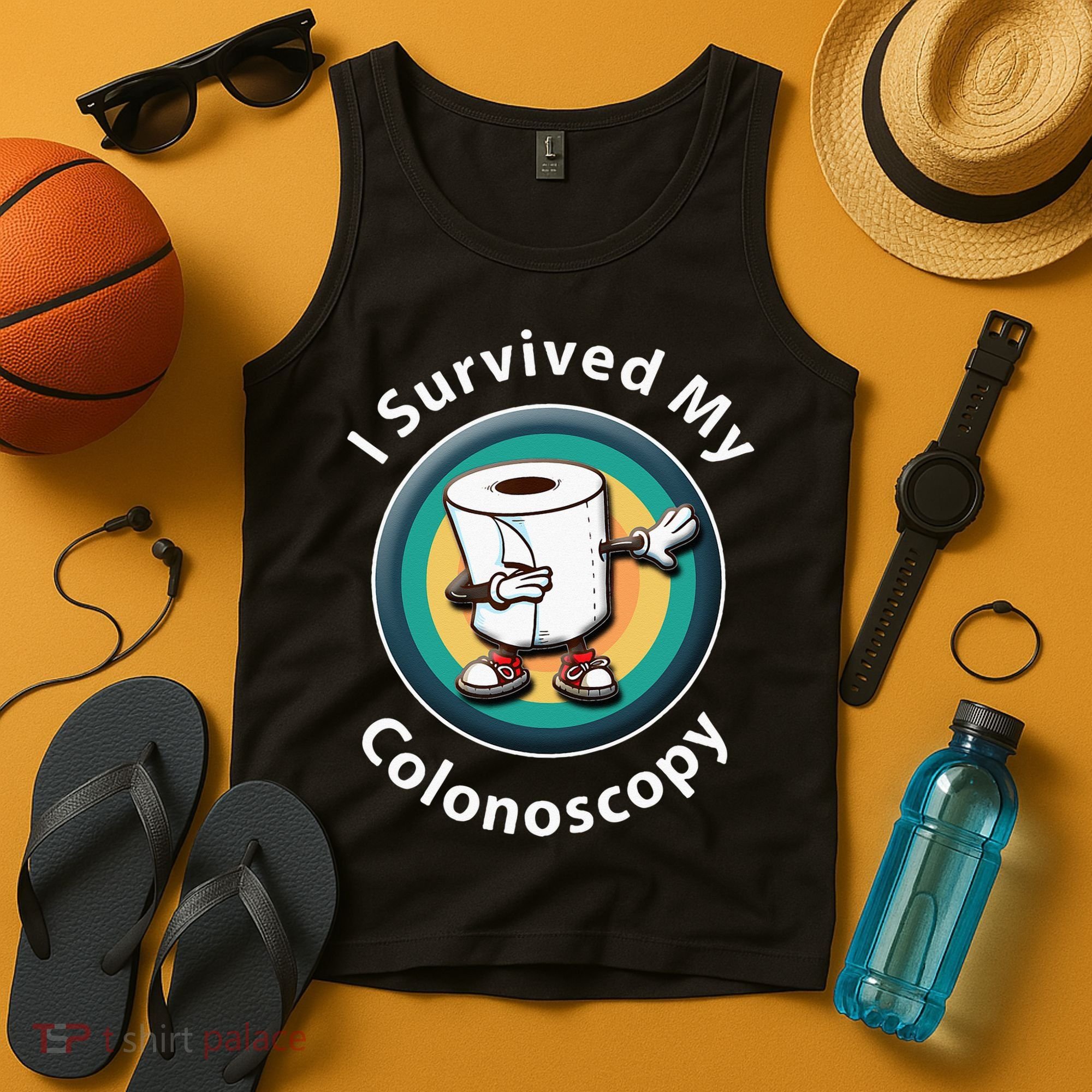 I Survived My Colonoscopy Survivor Funny Hospital Patient Tank Top