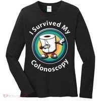 I Survived My Colonoscopy Survivor Funny Hospital Patient Women's Long Sleeve Shirt thumb 0