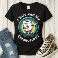 I Survived My Colonoscopy Survivor Funny Hospital Patient Women's T-Shirt thumb 3