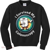 I Survived My Colonoscopy Survivor Funny Hospital Patient Kids Sweatshirt thumb 0
