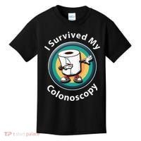 I Survived My Colonoscopy Survivor Funny Hospital Patient Kids T-Shirt thumb 0