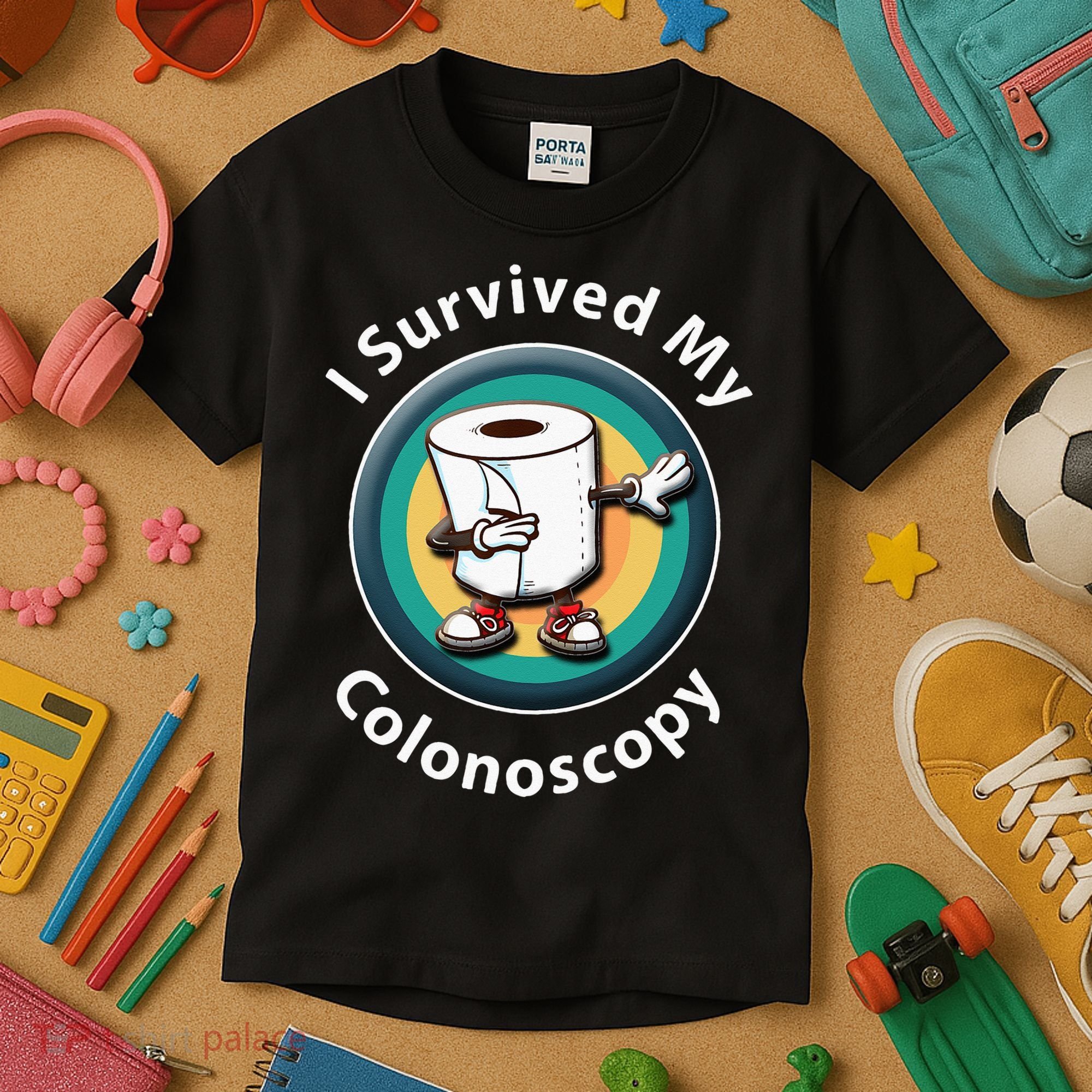 I Survived My Colonoscopy Survivor Funny Hospital Patient Kids T-Shirt