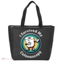 I Survived My Colonoscopy Survivor Funny Hospital Patient Tote Bag thumb 0