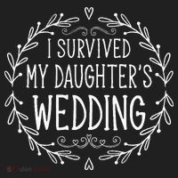 I Survived My Daughter's Wedding Beautiful Bride's Dad Beanie thumb 2