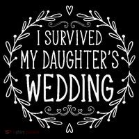 I Survived My Daughter's Wedding Beautiful Bride's Dad Women's Hoodie thumb 2