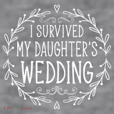 I Survived My Daughter's Wedding Beautiful Bride's Dad Women's Racerback Cropped Tank