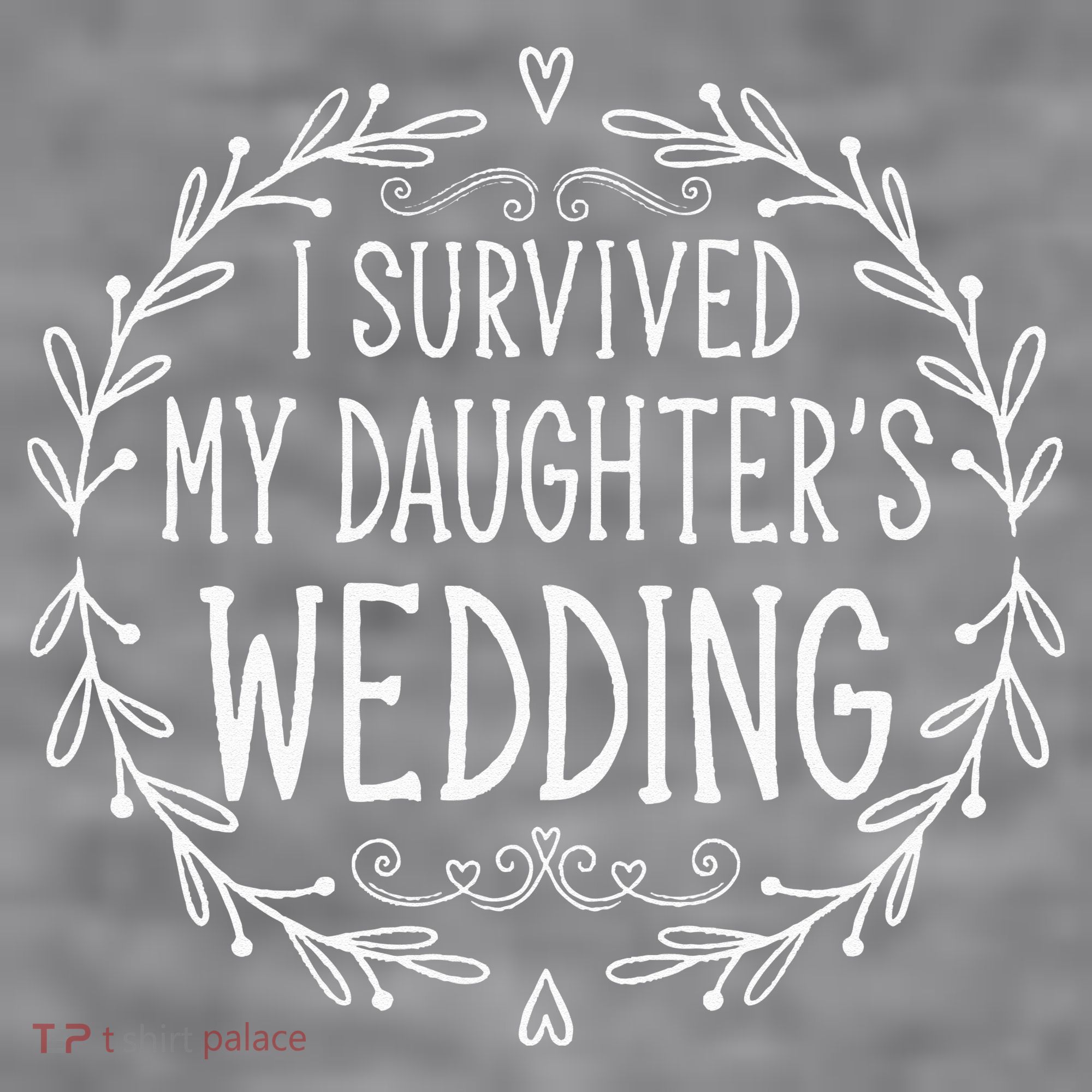 I Survived My Daughter's Wedding Beautiful Bride's Dad Women's Racerback Cropped Tank