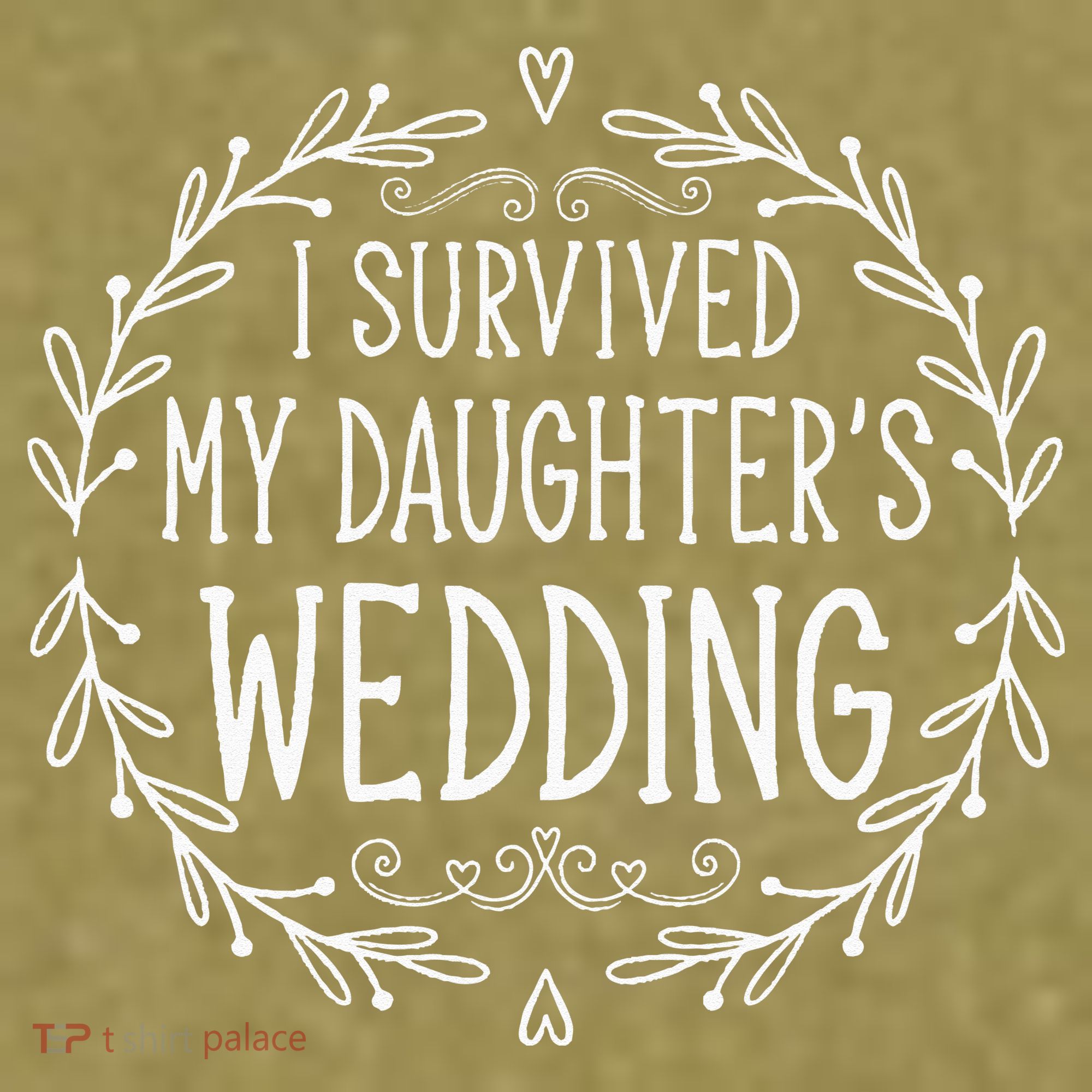 I Survived My Daughter's Wedding Beautiful Bride's Dad Garment-Dyed Women's Muscle Tee