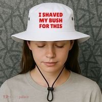 I Shaved My Bush For This Funny Pool Party Bucket Hat thumb 3