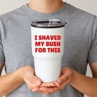 I Shaved My Bush For This Funny Pool Party Tumbler thumb 2