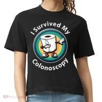 I Survived My Colonoscopy Survivor  Funny Hospital Patient  Comfort Colors Boxy T-Shirt thumb 0
