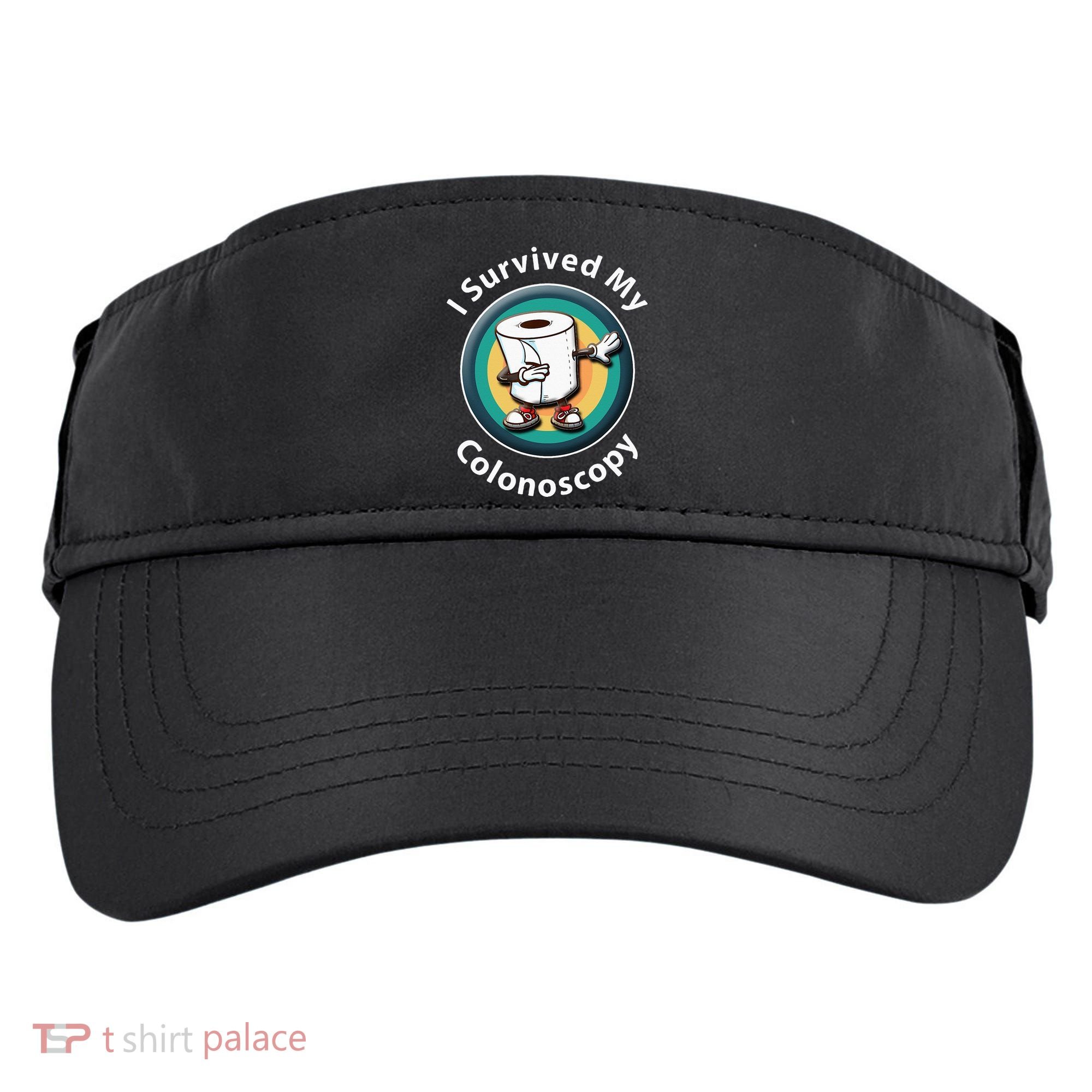 I Survived My Colonoscopy Survivor  Funny Hospital Patient  Adult Drive Performance Visor