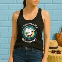 I Survived My Colonoscopy Survivor  Funny Hospital Patient  Women's Tank Top thumb 2