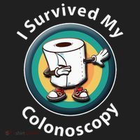 I Survived My Colonoscopy Survivor  Funny Hospital Patient  Golf Towel thumb 3