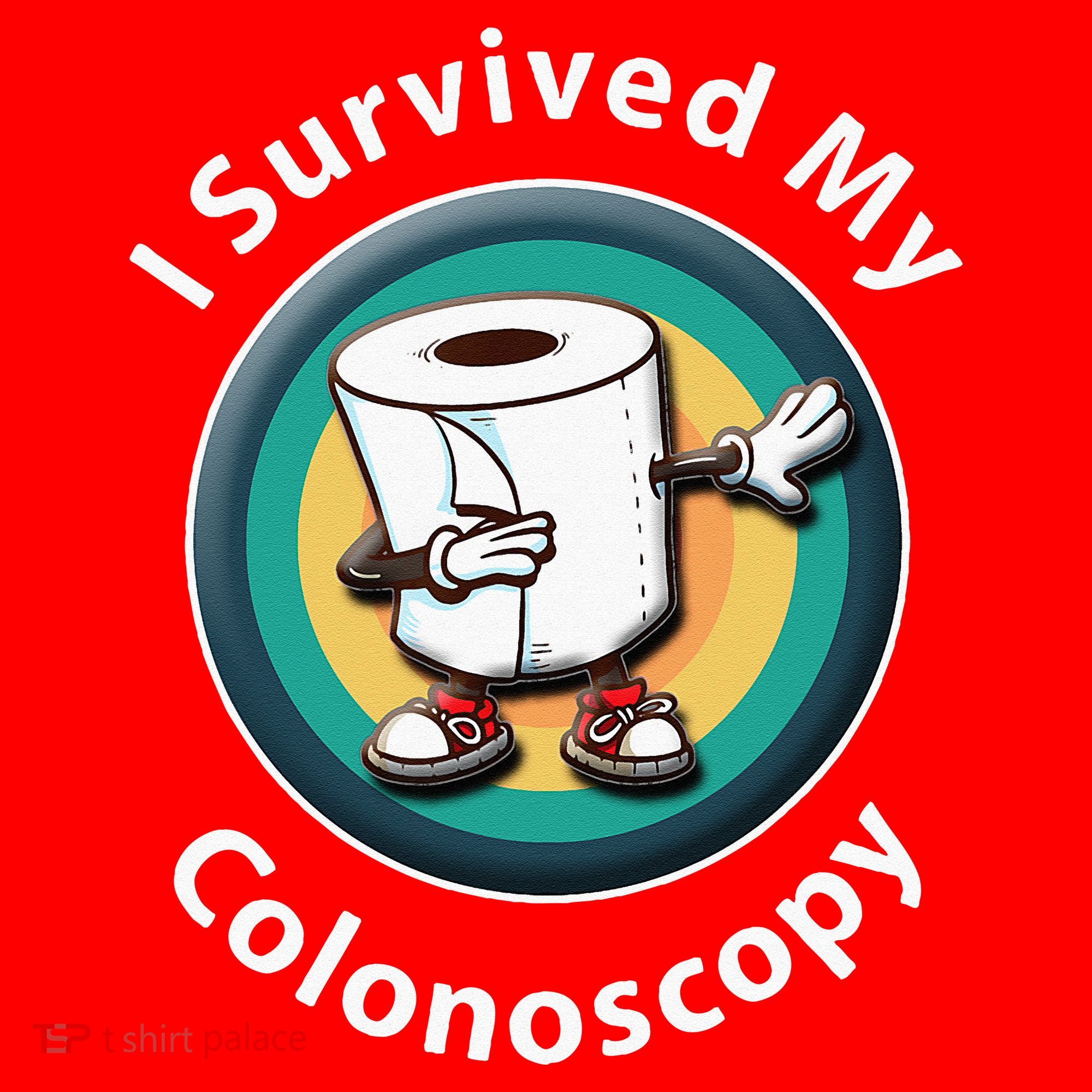 I Survived My Colonoscopy Survivor  Funny Hospital Patient  Santa Hat