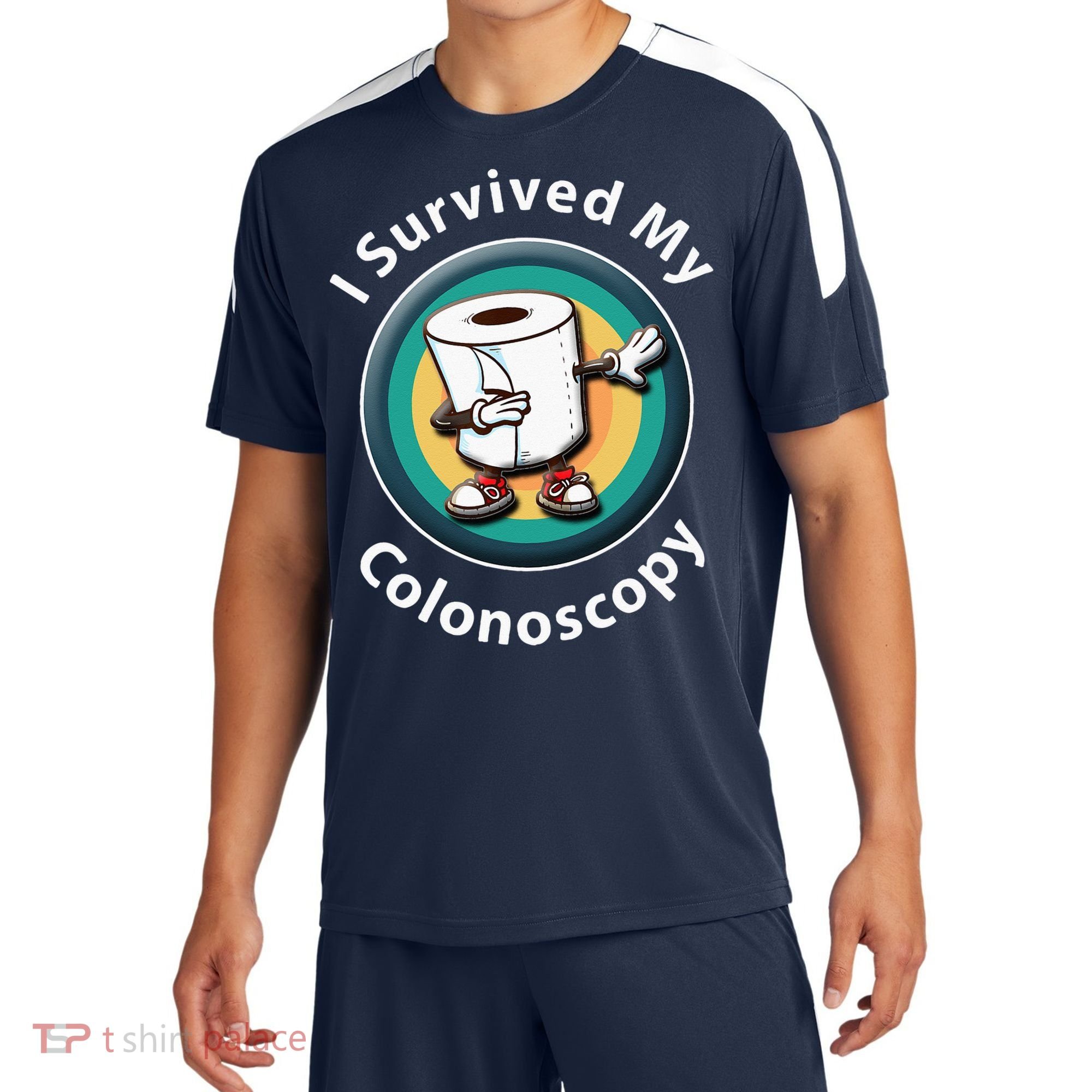 I Survived My Colonoscopy Survivor  Funny Hospital Patient  Sport-Tek Competitor United Soccer Jersey