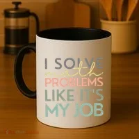 I Solve Math Problems Like ItS My Job Funny Back To School Coffee Mug thumb 4