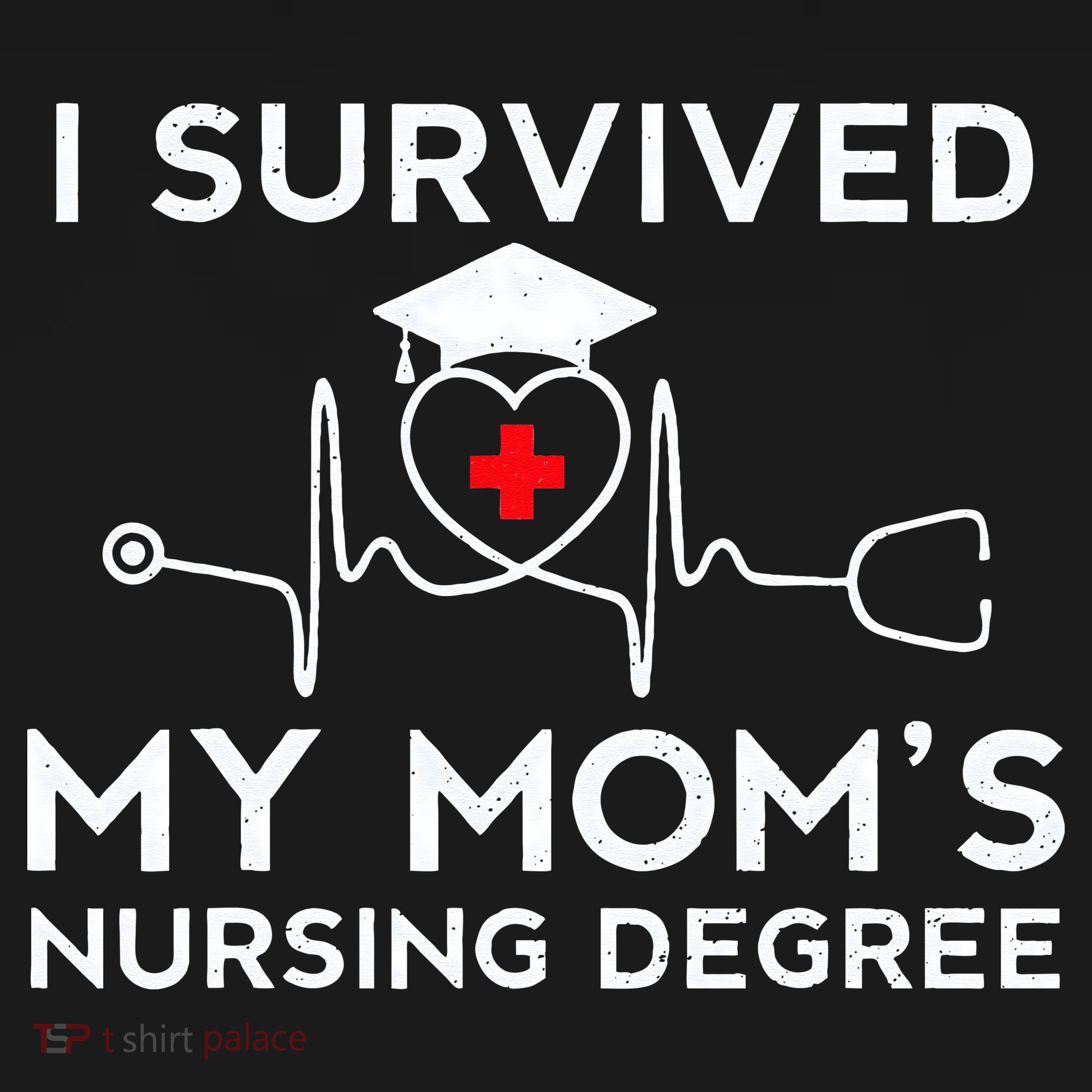 I Survived My Moms Nursing Degree Proud Son Daughter Nurse Women's Hoodie