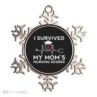 I Survived My Moms Nursing Degree Proud Son Daughter Nurse Ornament thumb 0